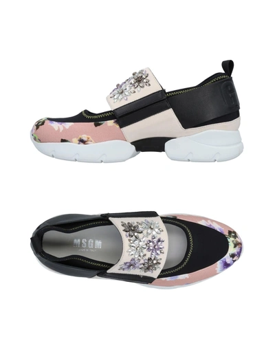 Shop Msgm Sneakers In Pale Pink