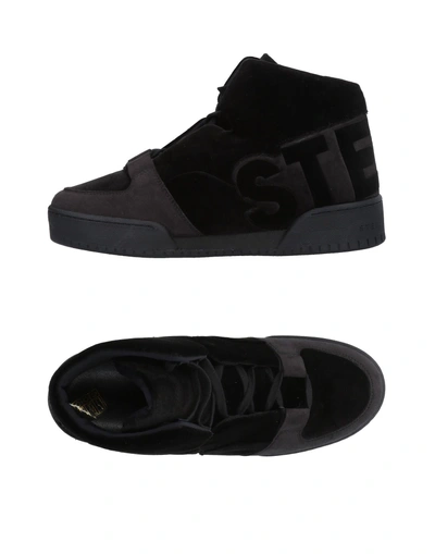 Shop Stella Mccartney Woman Sneakers Black Size 6 Textile Fibers