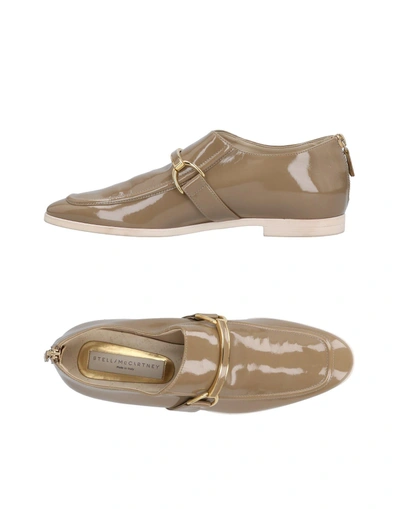 Shop Stella Mccartney Loafers In Dove Grey
