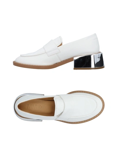 Shop Mm6 Maison Margiela Loafers In White