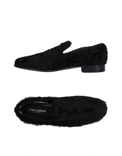 Shop Dolce & Gabbana Man Loafers Black Size 9 Lambskin