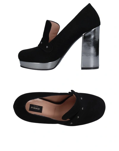 Shop Pinko Loafers In Black