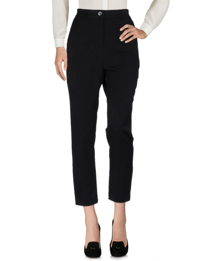 Shop Manila Grace Woman Pants Black Size 6 Polyester, Viscose, Elastane