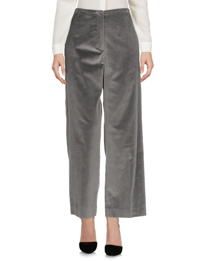 Shop Fabiana Filippi Casual Pants In Grey