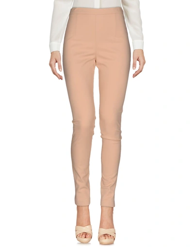 Shop Patrizia Pepe Casual Pants In Pale Pink