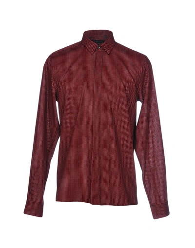 Shop Antony Morato Shirts In Brick Red