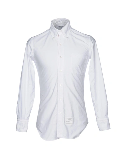 Shop Thom Browne Man Shirt White Size 00 Cotton