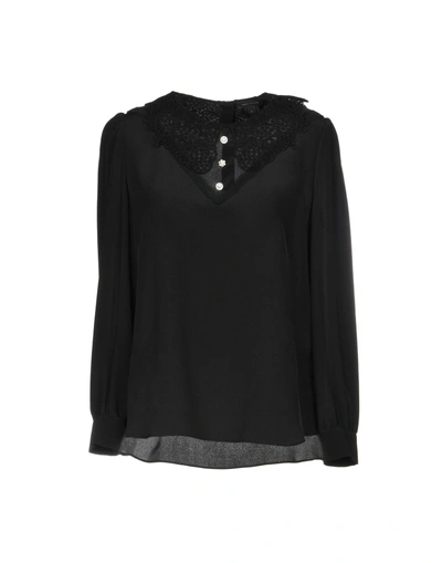 Shop Marc Jacobs Woman Blouse Black Size 6 Silk