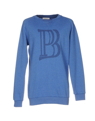 Shop Pierre Balmain Sweatshirt In Pastel Blue