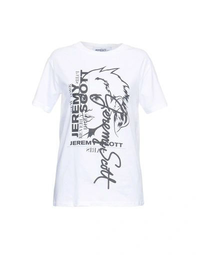 Shop Jeremy Scott Woman T-shirt White Size Xl Cotton