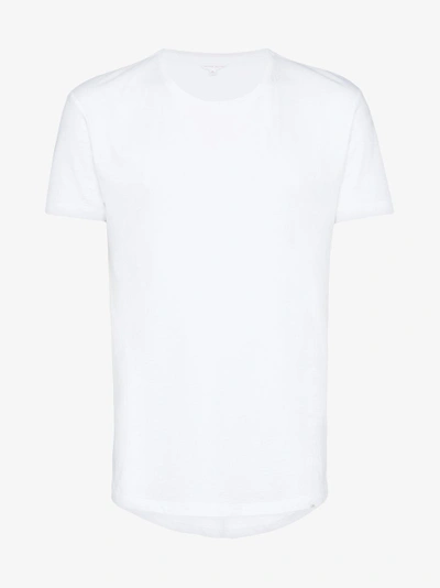 Shop Orlebar Brown Classic Cotton T-shirt In White