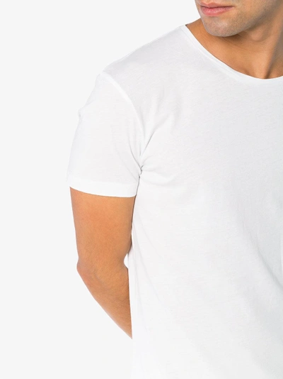 Shop Orlebar Brown Classic Cotton T-shirt In White