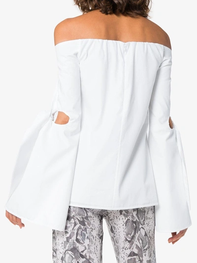 Shop Ellery Lopez Off-the-shoulder-top In White