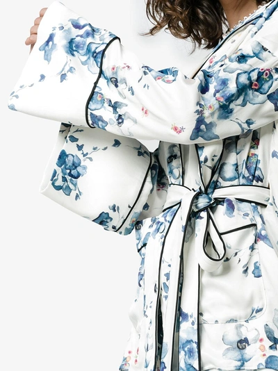 Shop Off-white X Browns Floral Print Belted Pyjama Jacket