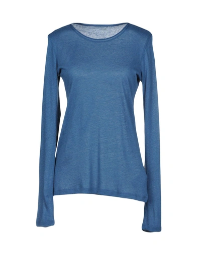 Shop Majestic Basic Top In Pastel Blue