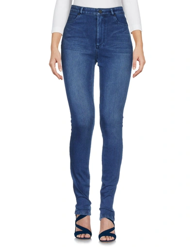 Shop Acynetic Denim Pants In Blue