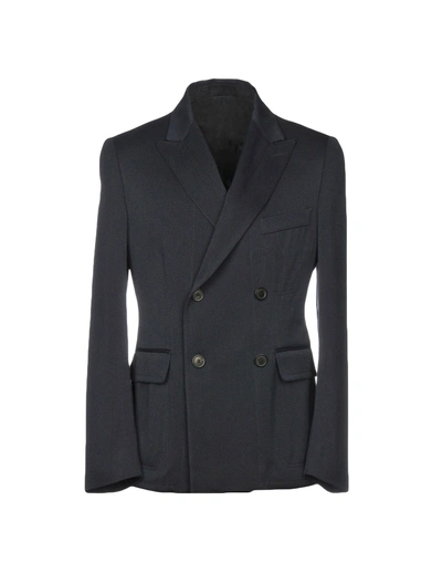 Shop Kent & Curwen Suit Jackets In Dark Blue