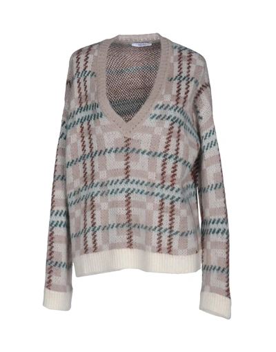 Shop Liu •jo Sweaters In Dove Grey