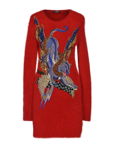 Shop Balmain Sweater In Red