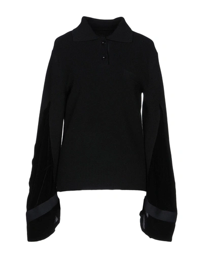 Shop Sacai Sweater In Black
