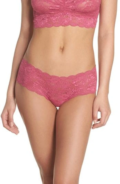 Shop Cosabella 'never Say Never' Hipster Briefs In Plum Blossom