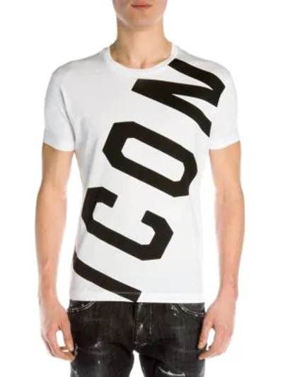 Shop Dsquared2 Icon Graphic Tee In White