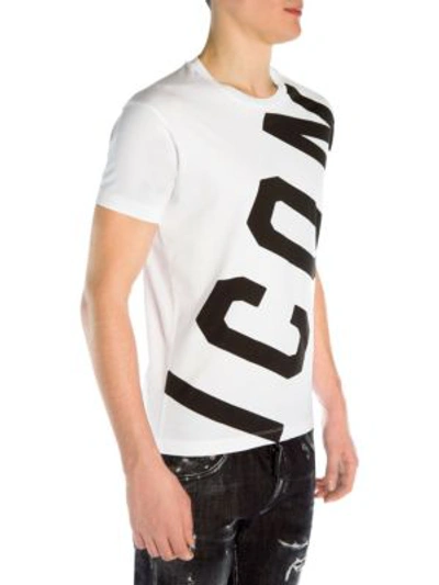 Shop Dsquared2 Icon Graphic Tee In White
