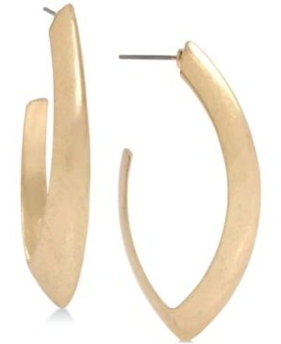 Shop Robert Lee Morris Soho Large Gold-tone Open Hoop Earrings