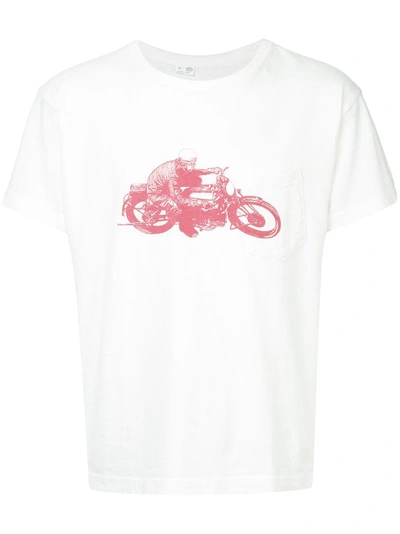 Shop Addict Clothes Japan Racer Print T-shirt - White