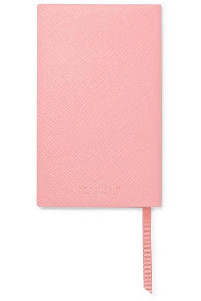 Shop Smythson Panama 2019 Textured-leather Diary In Pink