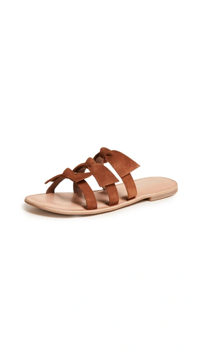Shop Jeffrey Campbell Atone Bow Sandals In Tan