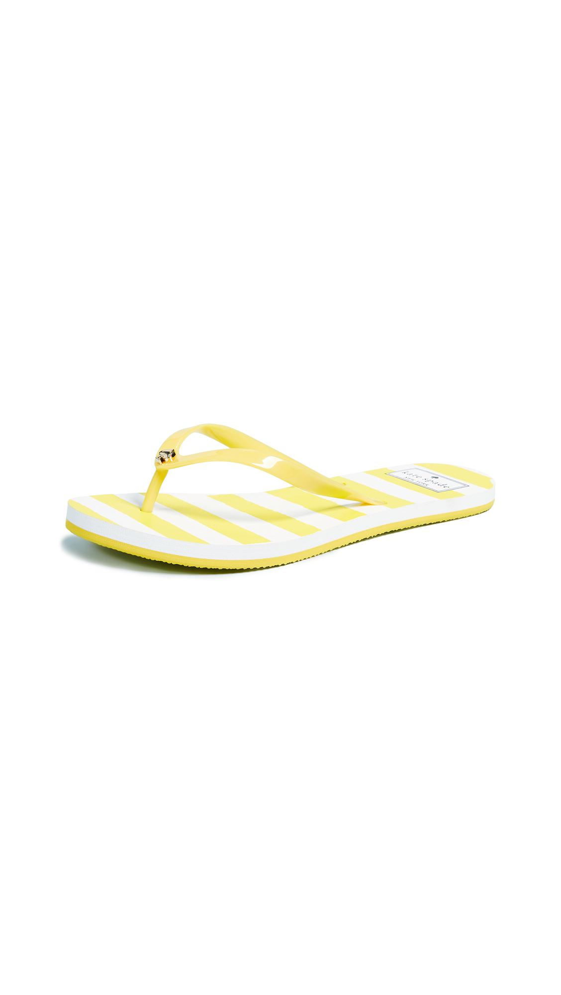 kate spade yellow flip flops
