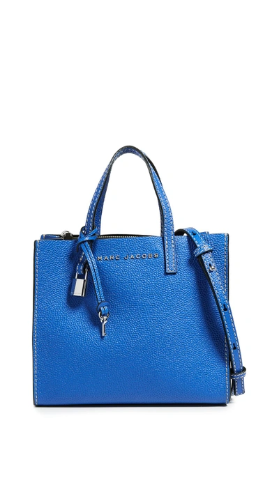 Shop Marc Jacobs Mini Grind Tote In Saphire