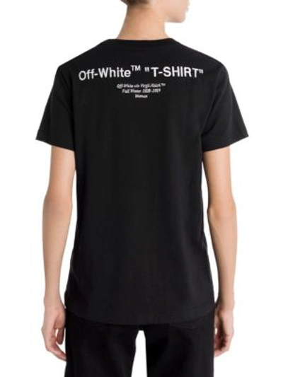 Shop Off-white Quotes Casual Tee In Black