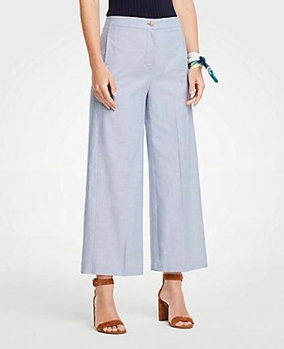 Ann Taylor The Petite Wide Leg Marina Pant In Chambray ModeSens