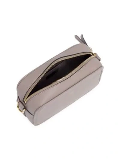 Shop Fendi Camera Leather Crossbody Bag In Dove