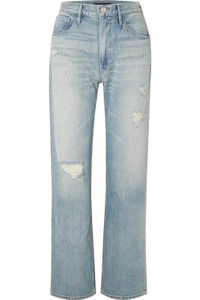 Shop 3x1 Addie Distressed Boyfriend Jeans In Light Denim