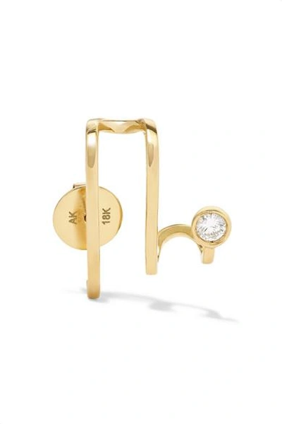 Shop Ana Khouri Amelie 18-karat Gold Diamond Earring