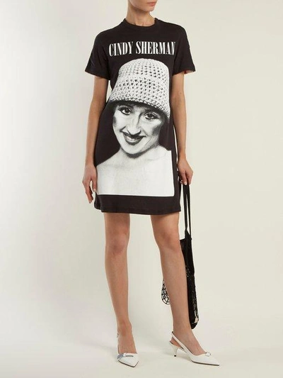 Undercover Reversible T-shirt Dress In Black Multi | ModeSens