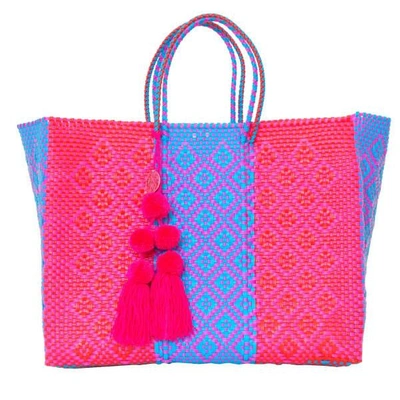 Shop Soi 55 Lolita Beach Bag / Rosa In Red
