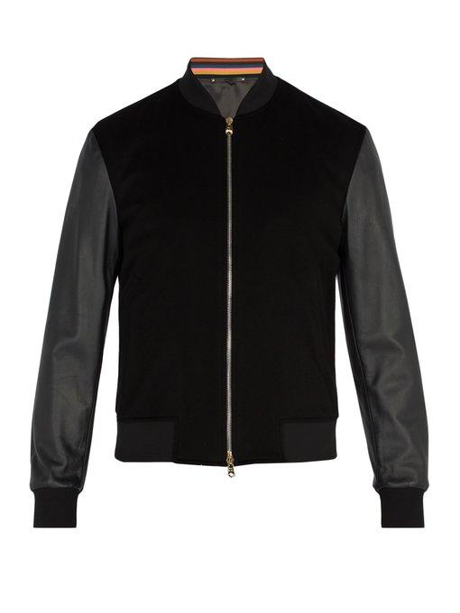 paul smith black bomber jacket