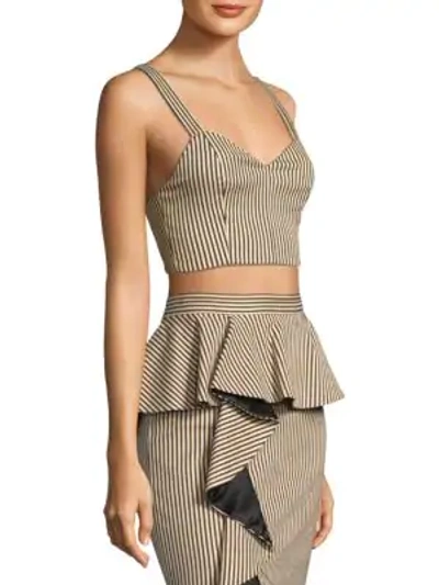 Shop Alice And Olivia Cristi Sweetheart Bustier In Natural Black