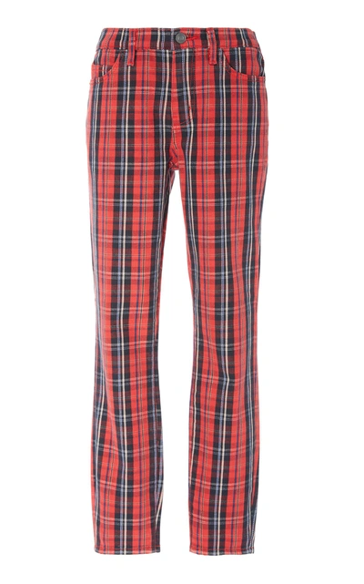 Shop Current Elliott The Stiletto Plaid Pant In Print