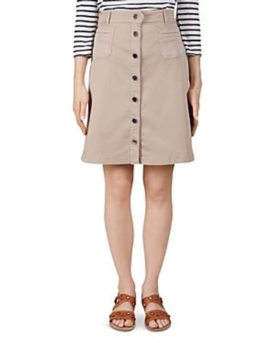 Shop Gerard Darel Alabama Button-front Skirt In Beige
