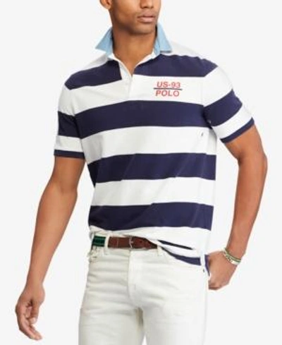 Shop Polo Ralph Lauren Men's Classic Fit Rugby Cp-93 Polo Shirt In Blue