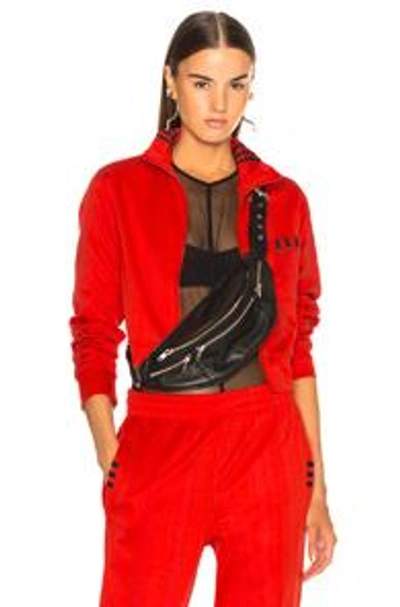 Shop Adidas Originals By Alexander Wang Adidas By Alexander Wang Crop Track Jacket In Red
