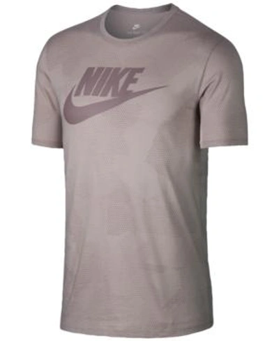 Shop Nike Men's Sportswear Logo T-shirt In Grey