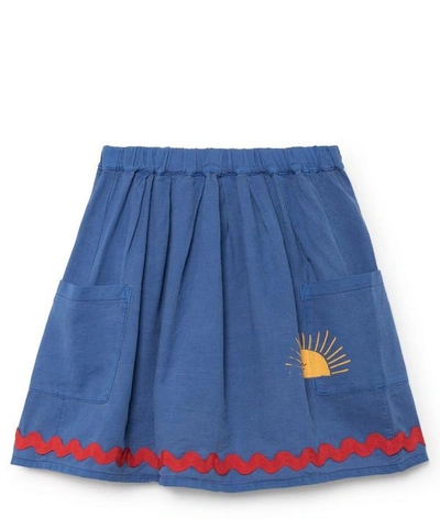 Shop Bobo Choses Sun Pockets Skirt 2-8 Years In Blue