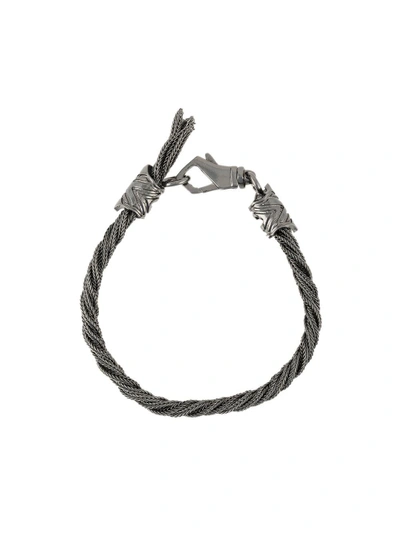 Shop Emanuele Bicocchi Chain Clasp Bracelet - Metallic