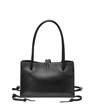 Shop Stuart Weitzman The Shopping Tote Large In Black Leather